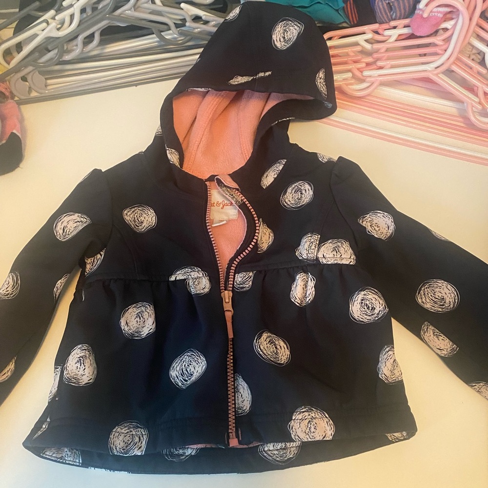 Cat and Jack polka dot jacket